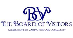 The logo representing the board of visitors, featuring pediatric therapy.